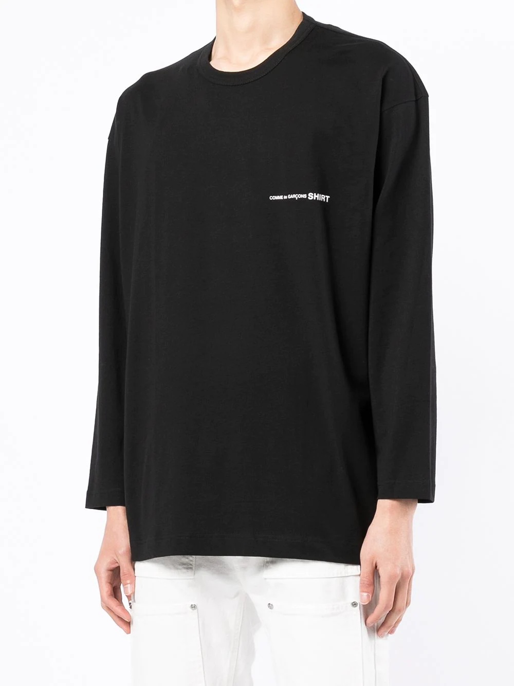 long-sleeve logo-print top - 3