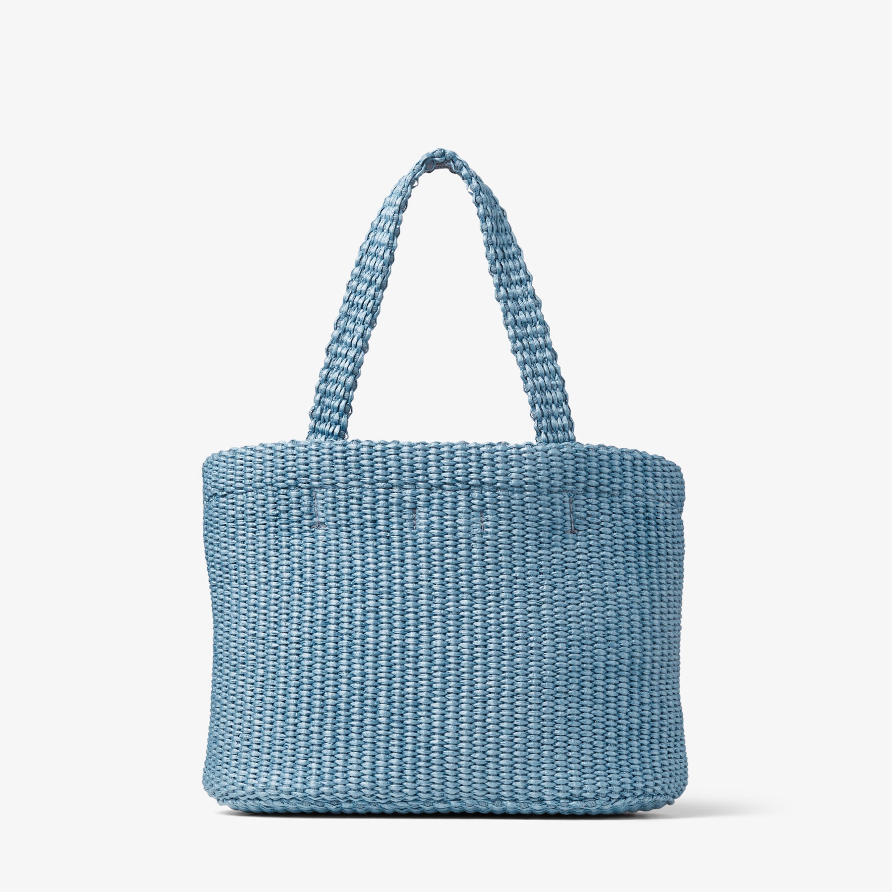Beach Tote Mini
Smoky Blue Raffia Mini Tote Bag with Jimmy Choo Embroidery - 8