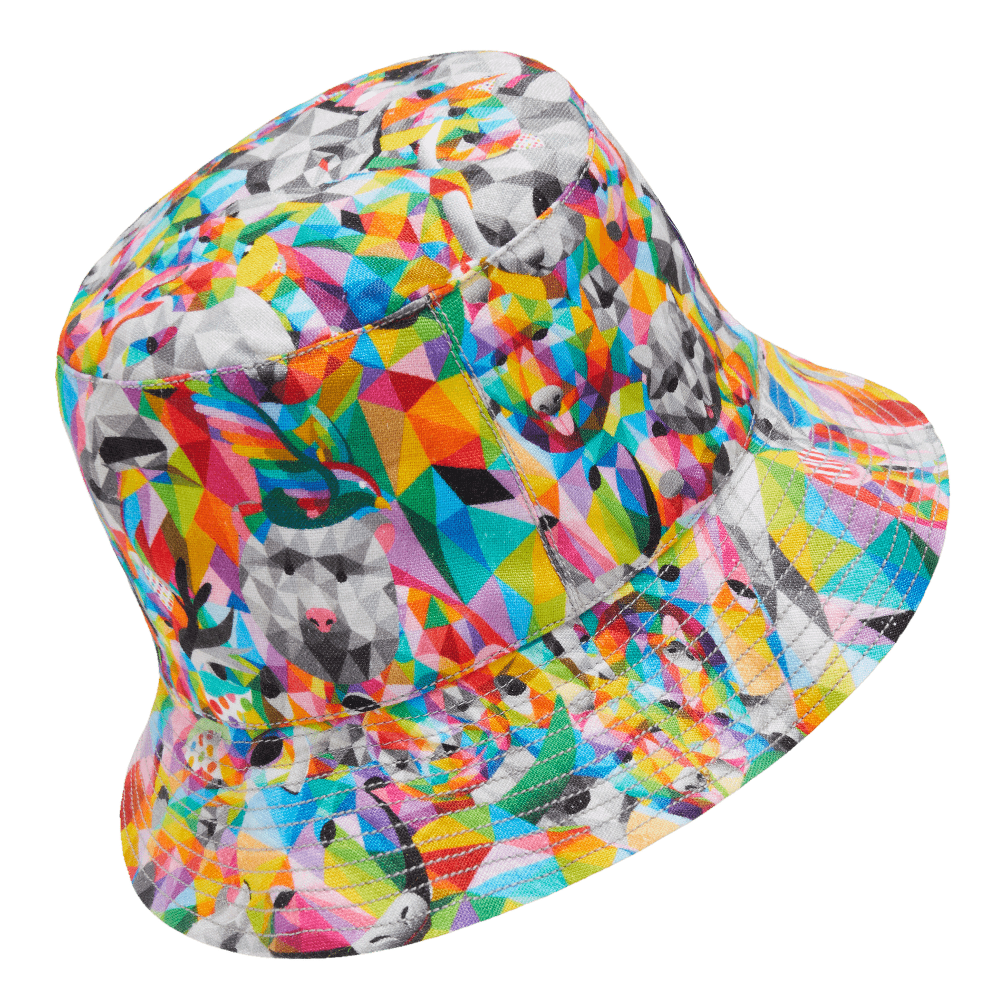 Linen Bucket Hat Animals - Vilebrequin x Okuda San Miguel - 2