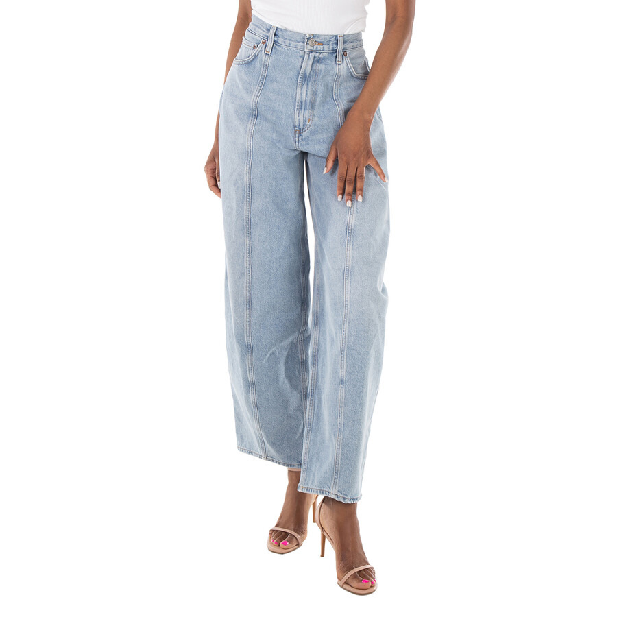 Agolde Ladies Exposure (Med Wsh Ind) Kristen Wide Leg Jeans - 3