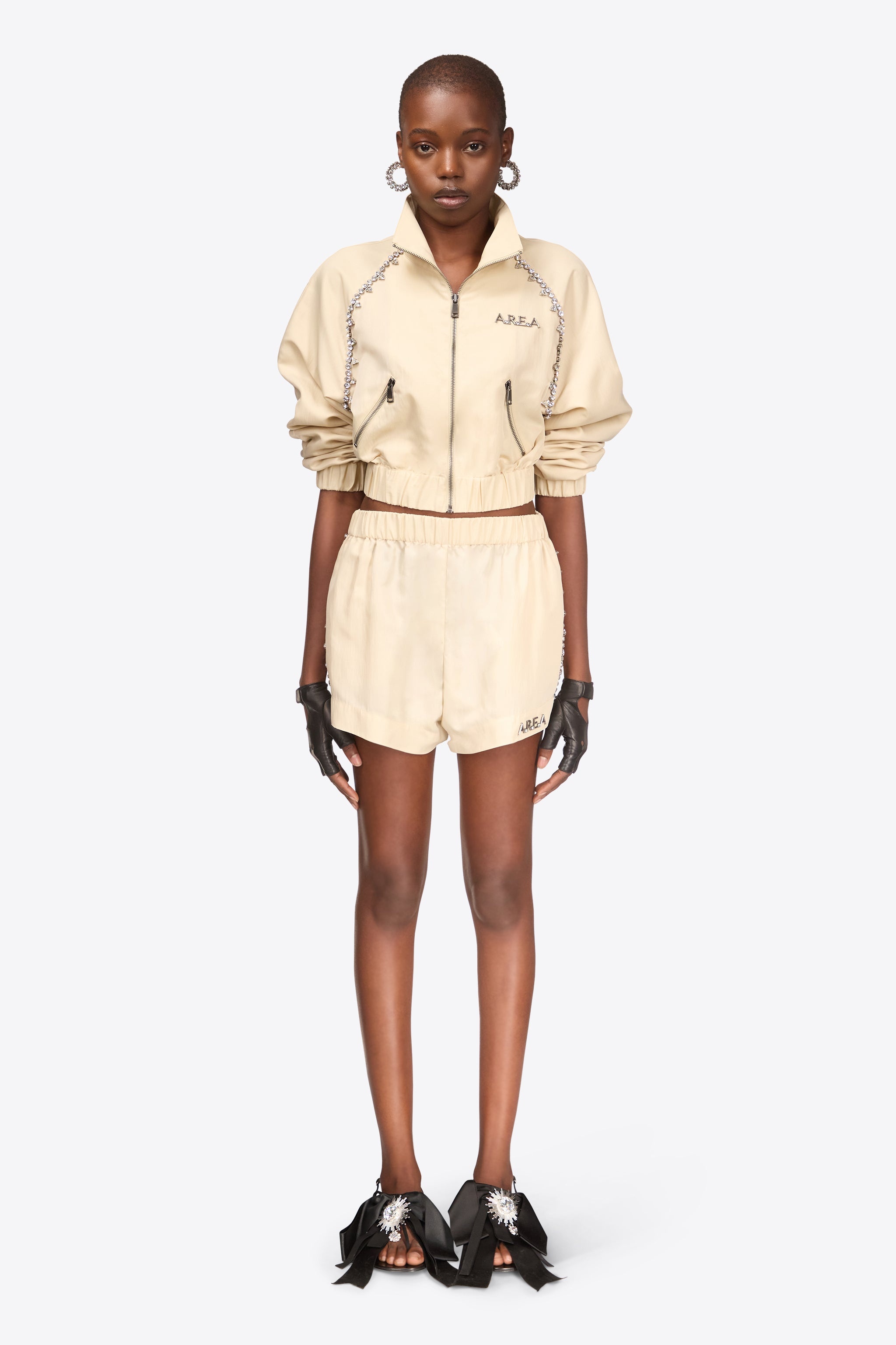 CRYSTAL TRIM TRACK JACKET - 3
