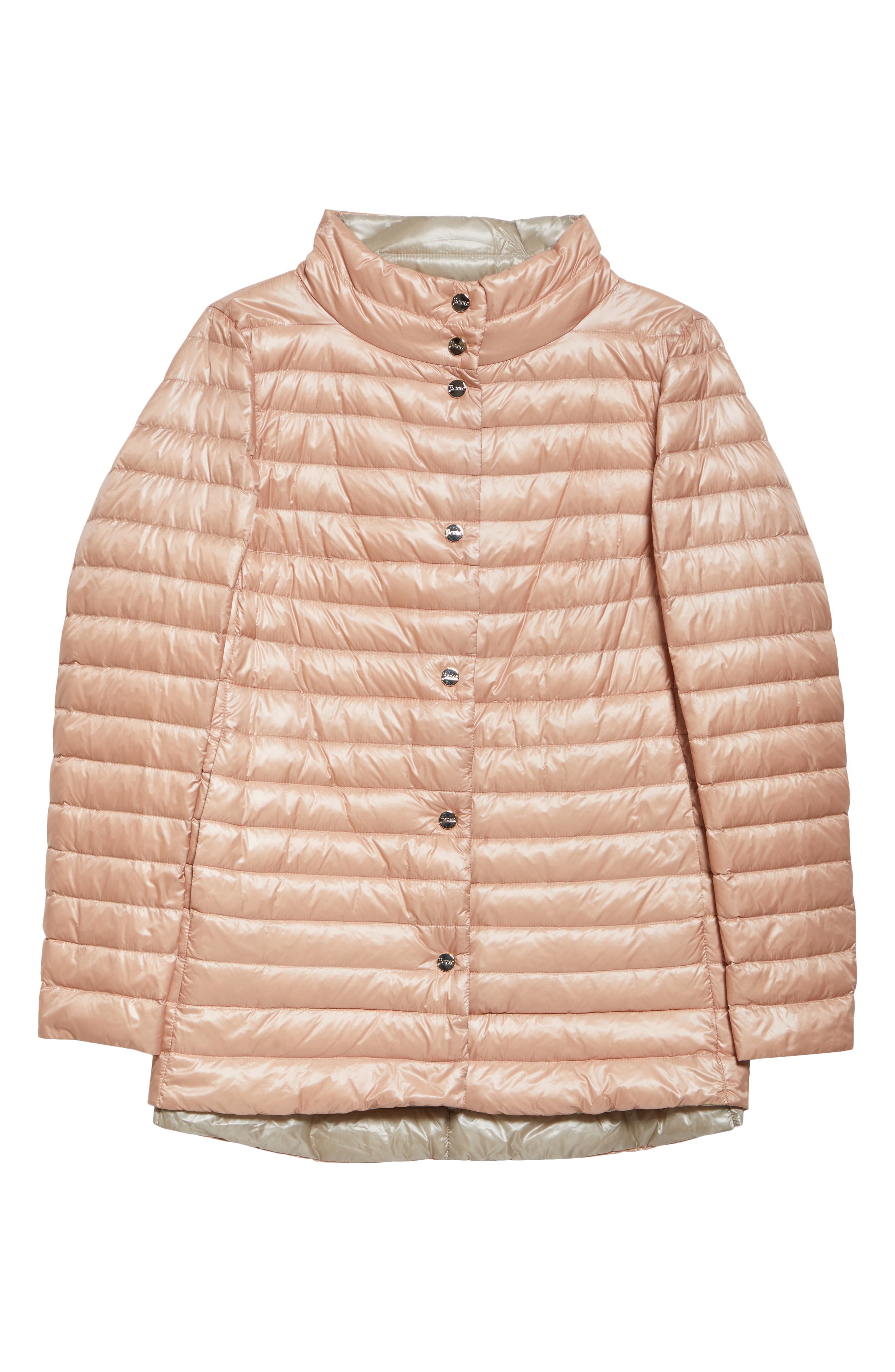 Herno Ultralight Reversible Down Puffer Jacket in Pink To Champagne at Nordstrom - 7