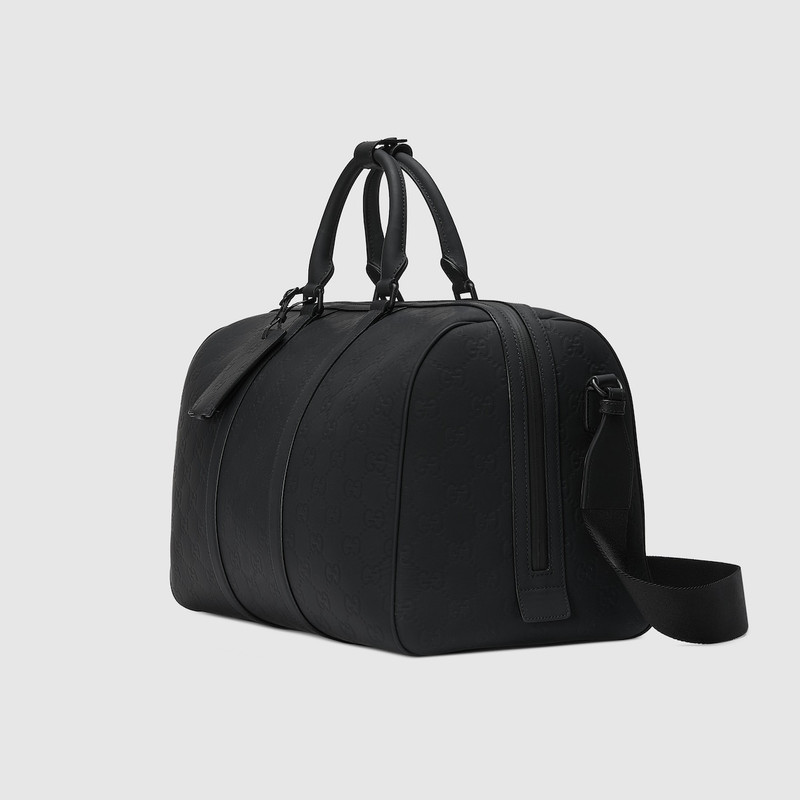 GUCCI GG rubber-effect medium duffle bag outlook