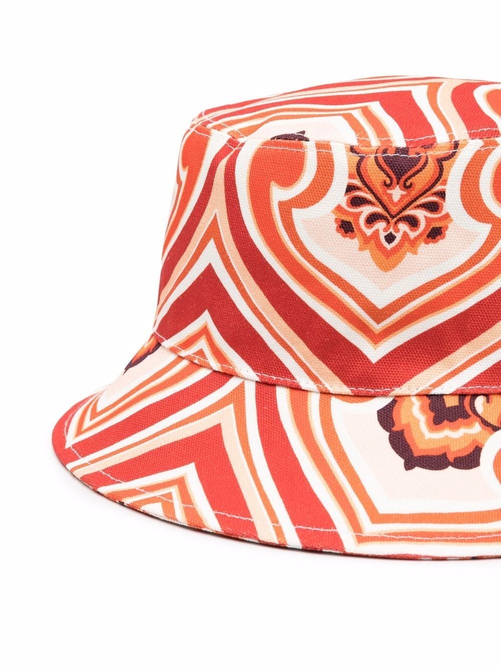 abstract-print bucket hat - 2