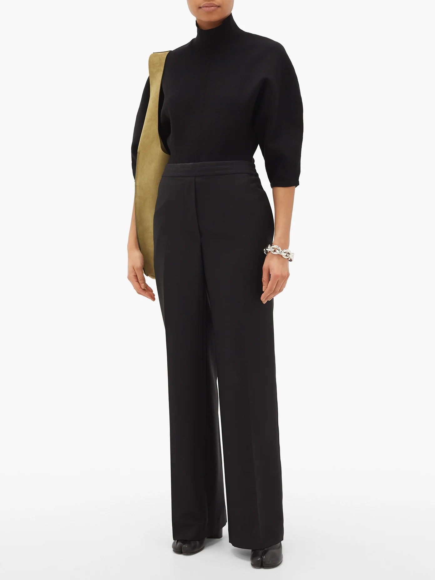 Pammine wool-blend straight-leg trousers - 2