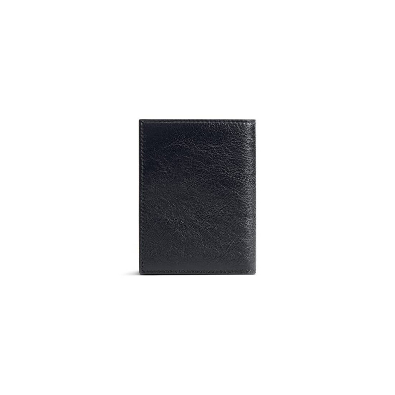 BALENCIAGA Men's Monaco Vertical Bifold Wallet in Black outlook