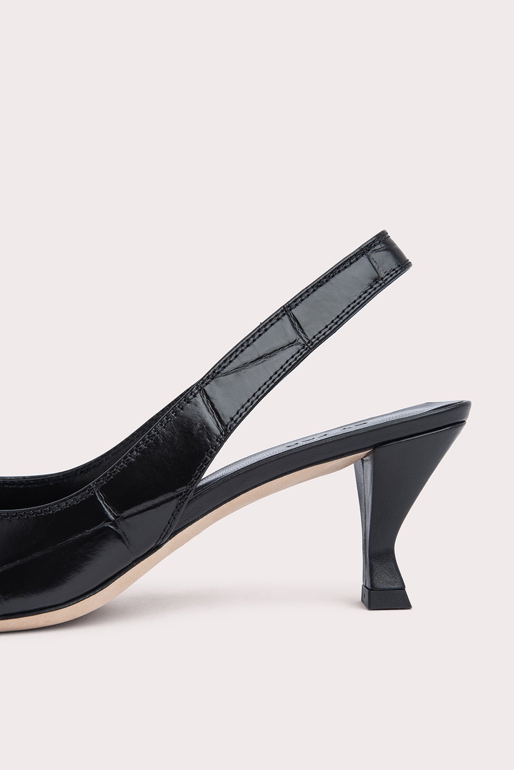 EVITA BLACK MAXI CROCO AND NAPPA LEATHER - 6