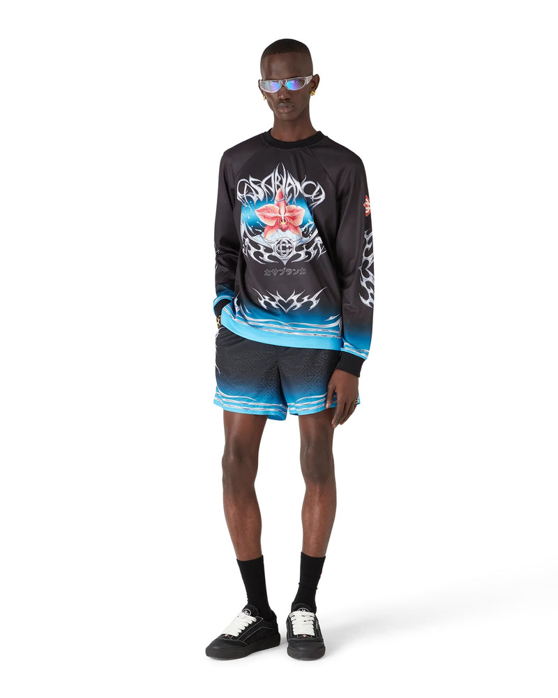 CASABLANCA Blades Jacquard Swim Shorts | Casablanca Paris outlook