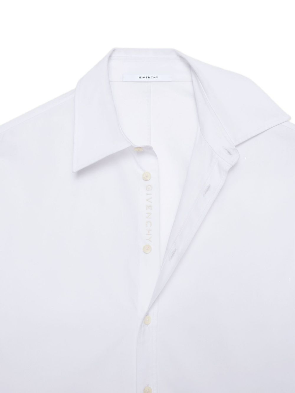 COUTURE SEAM COCOON LONG-SLEEVE COTTON SHIRT - 2