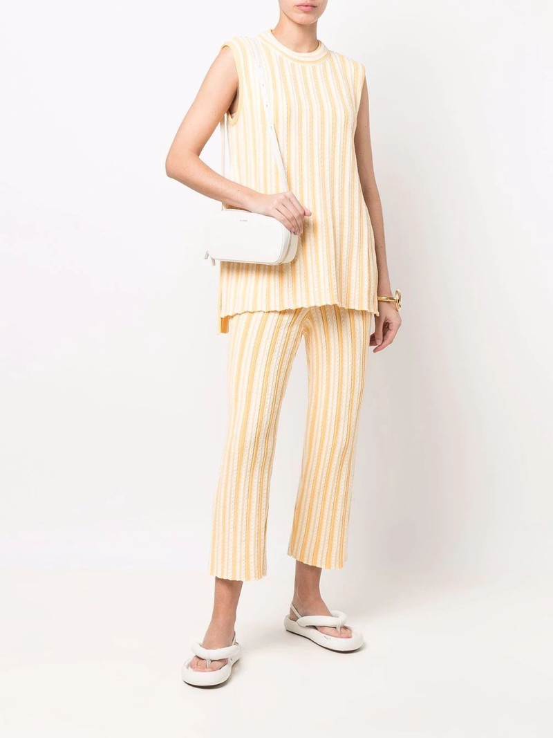 Jil Sander striped cropped trousers outlook