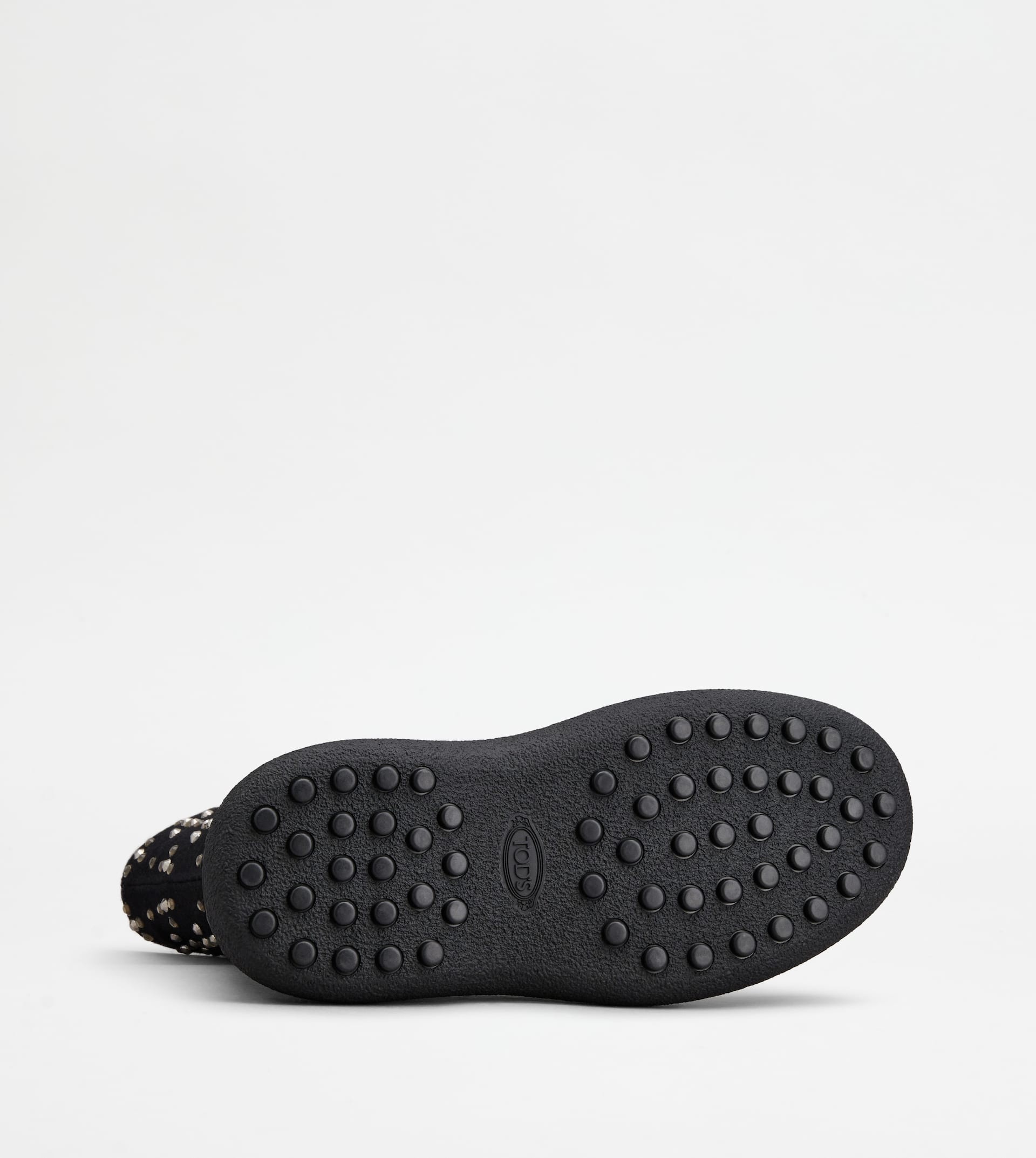 TOD'S W. G. LACE-UP ANKLE BOOTS IN FABRIC - BLACK - 4