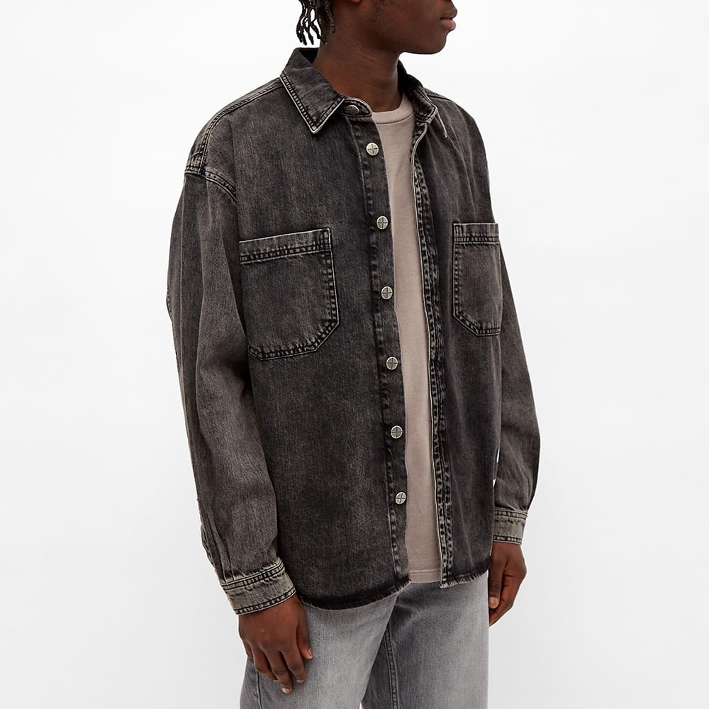 Ksubi Dillon Logo Denim Overshirt - 6