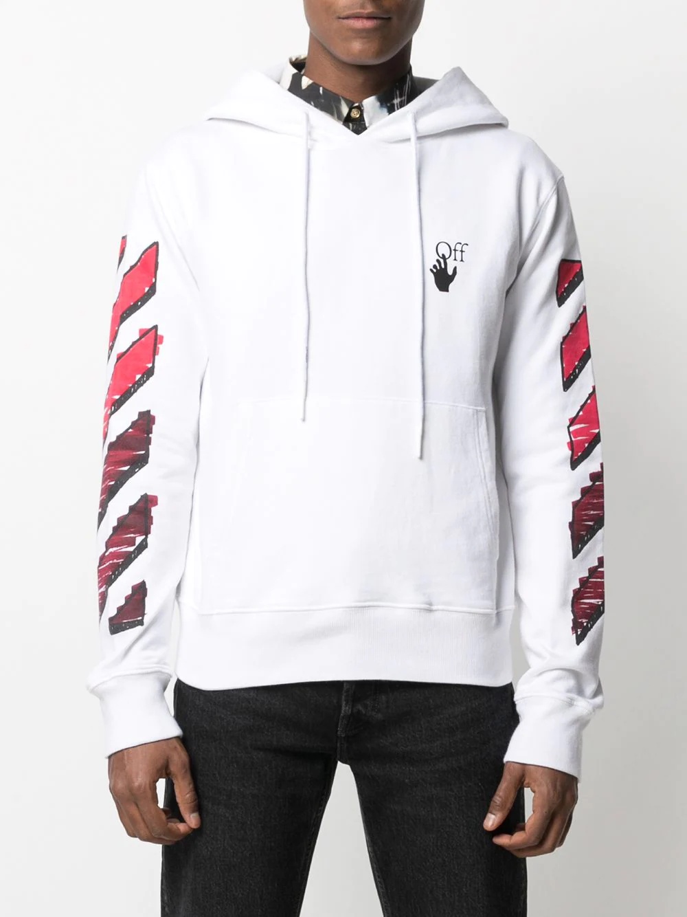 Marker Arrows cotton hoodie - 3