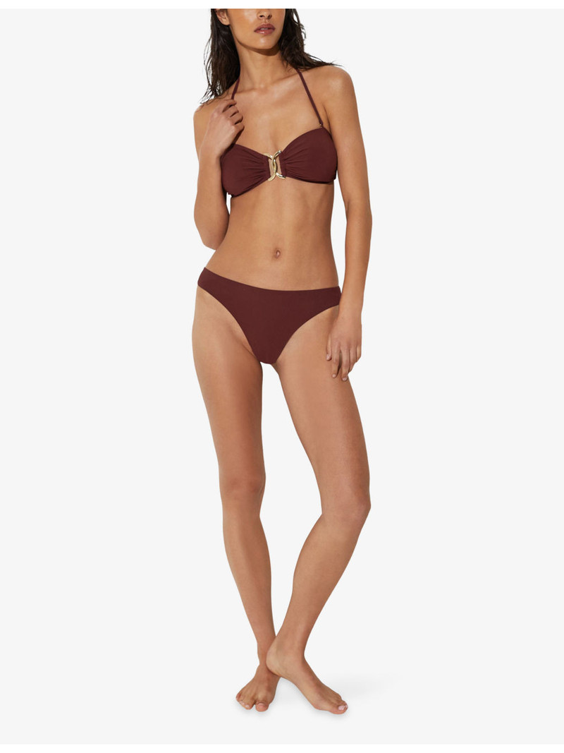 REISS Johannah Fixed-Side Stretch-Woven Bikini Bottoms outlook