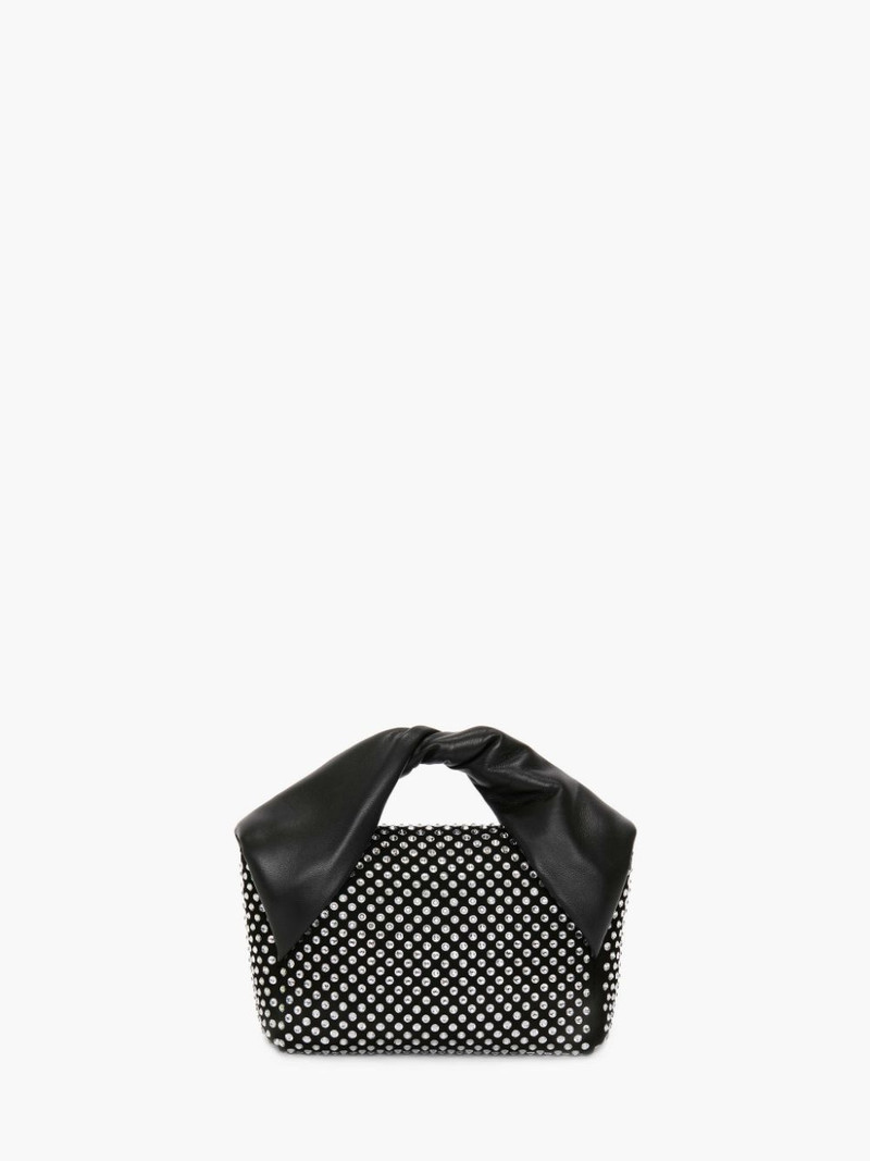 MEDIUM TWISTER - LEATHER TOP HANDLE BAG WITH CRYSTAL 4