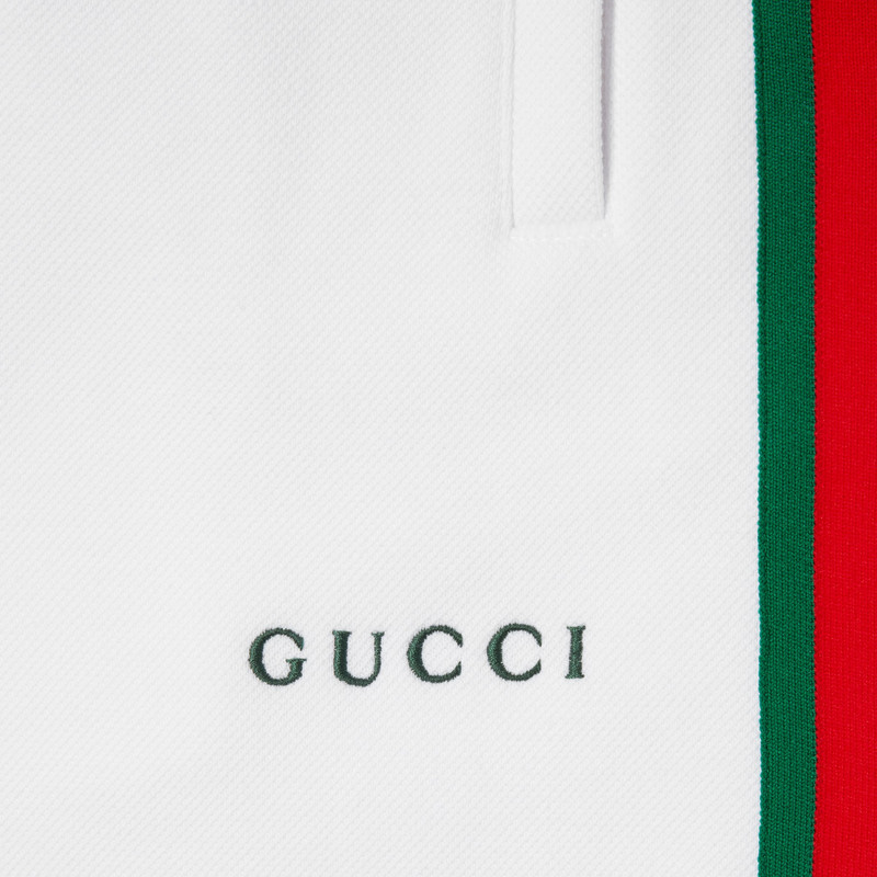 Cotton piquet shorts with Web 6