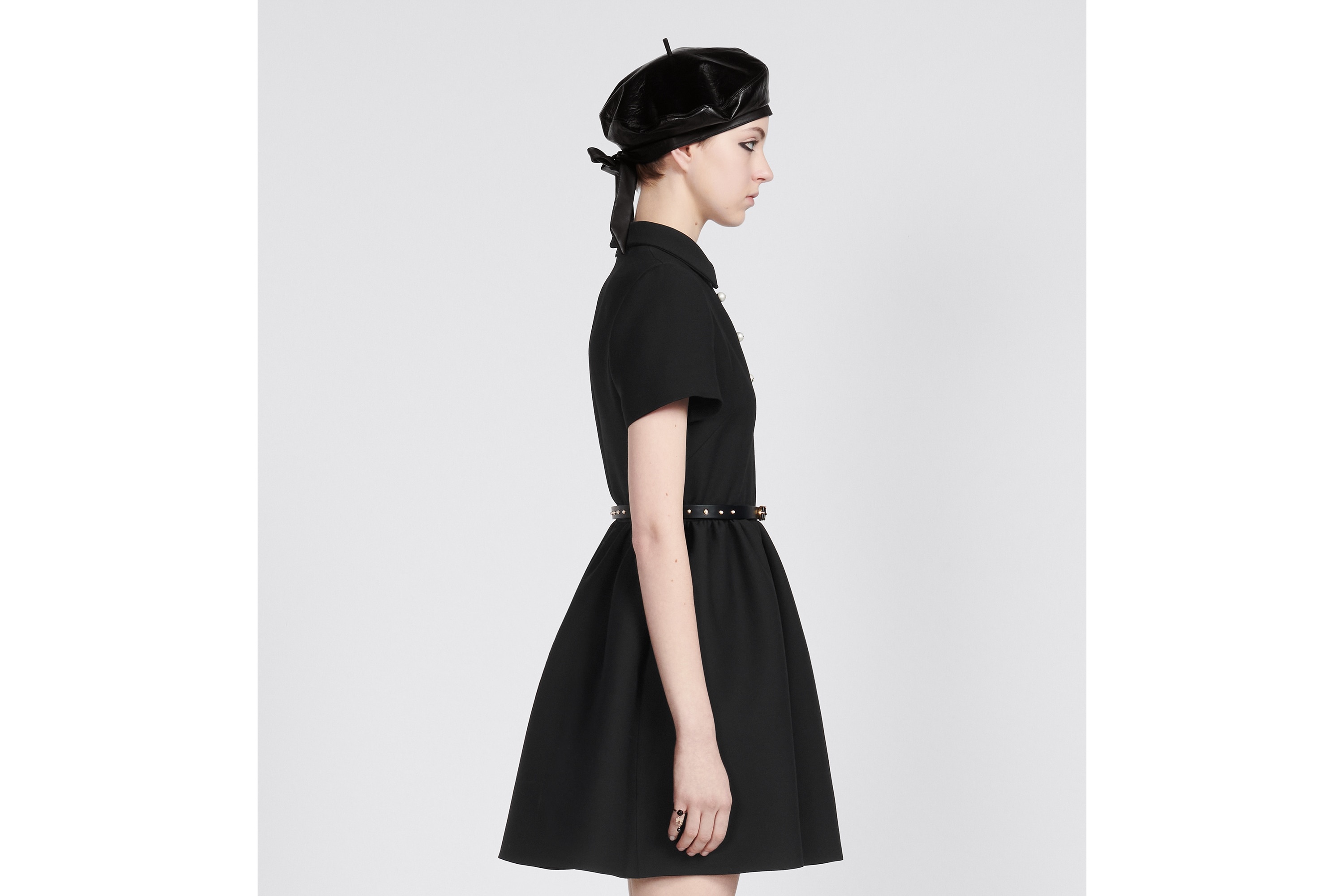 Short Belted Shirt Dress - 5