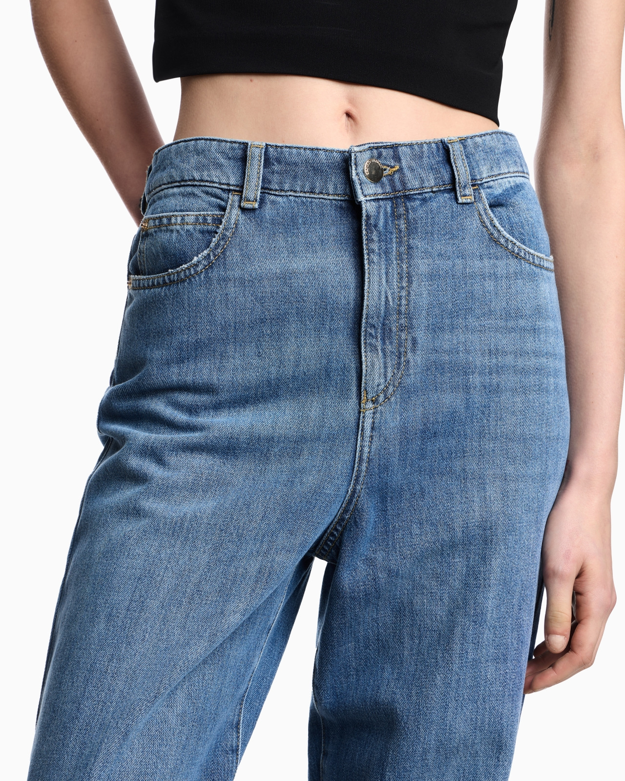 J4B MID/HIGH-RISE STRAIGHT-LEG, DENIM JEANS - 5