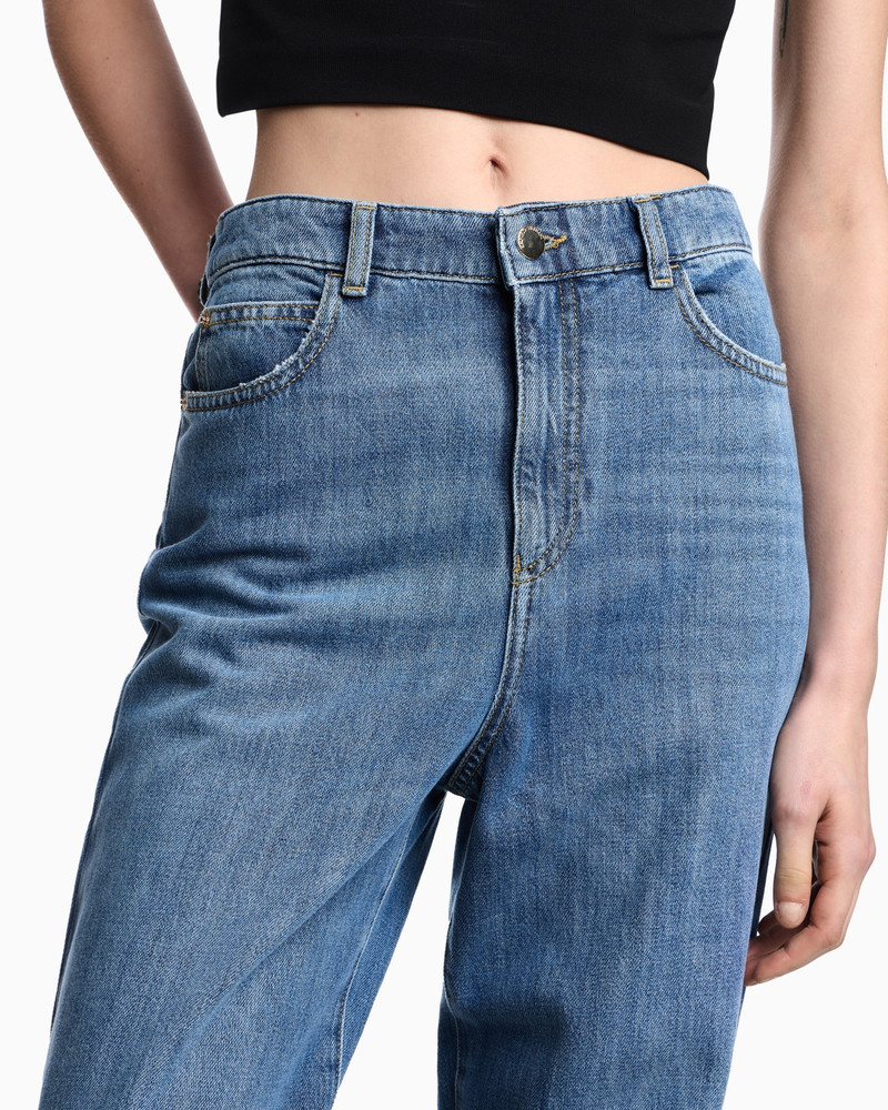 J4B MID/HIGH-RISE STRAIGHT-LEG, DENIM JEANS 5