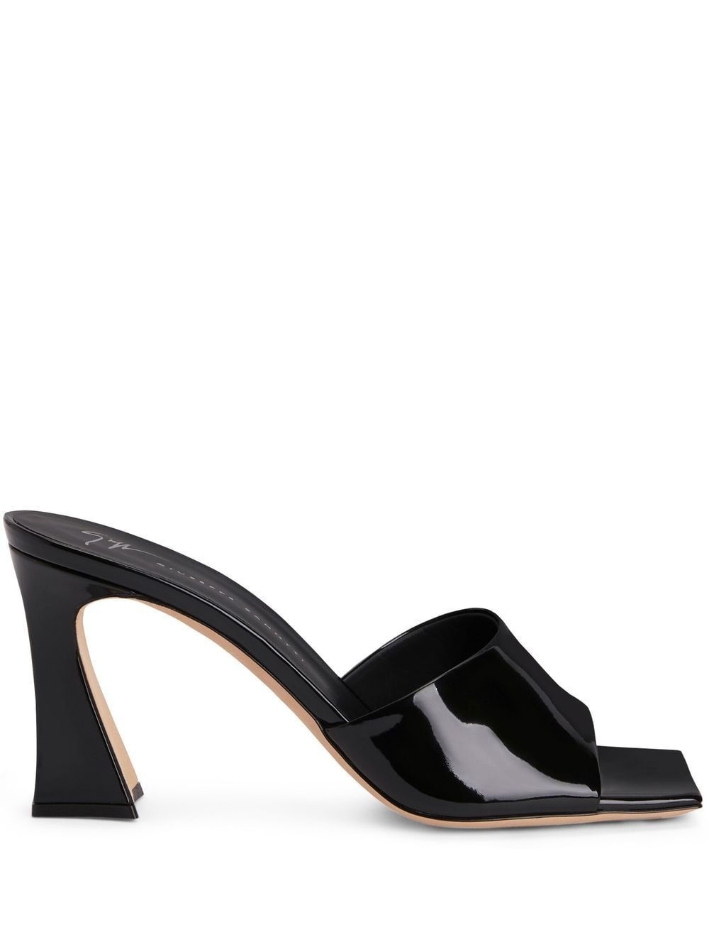 patent-finish leather sandals - 1