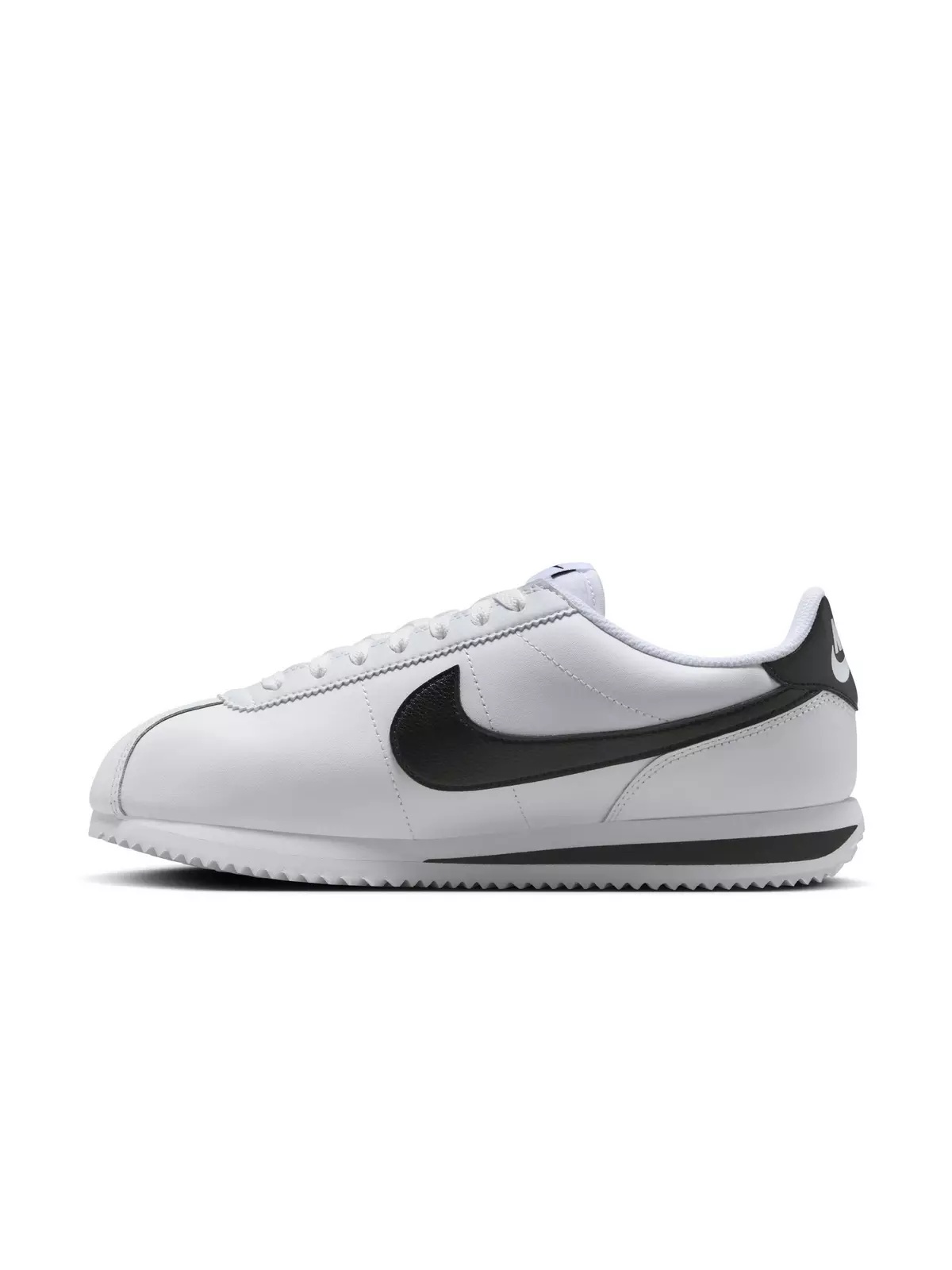 Cortez Leather "White/Black" Women's Shoe - 4