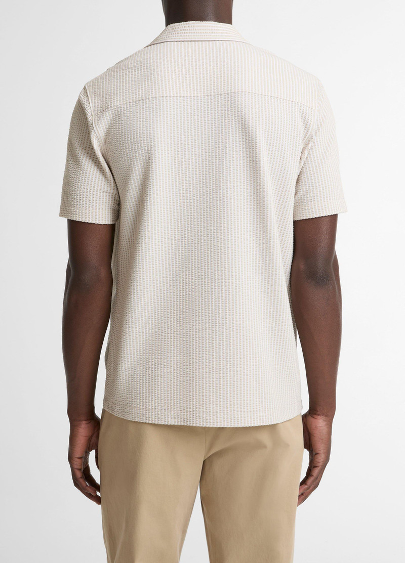 Vince Seersucker Stripe Stretch-Cotton Cabana Shirt outlook