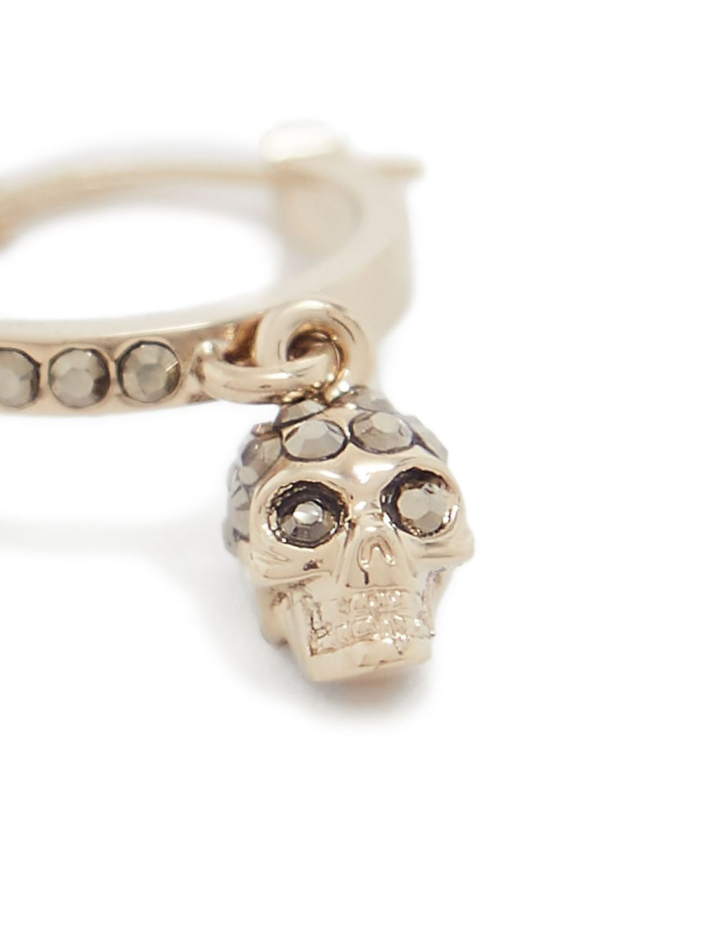 skull hoop earrings - 3