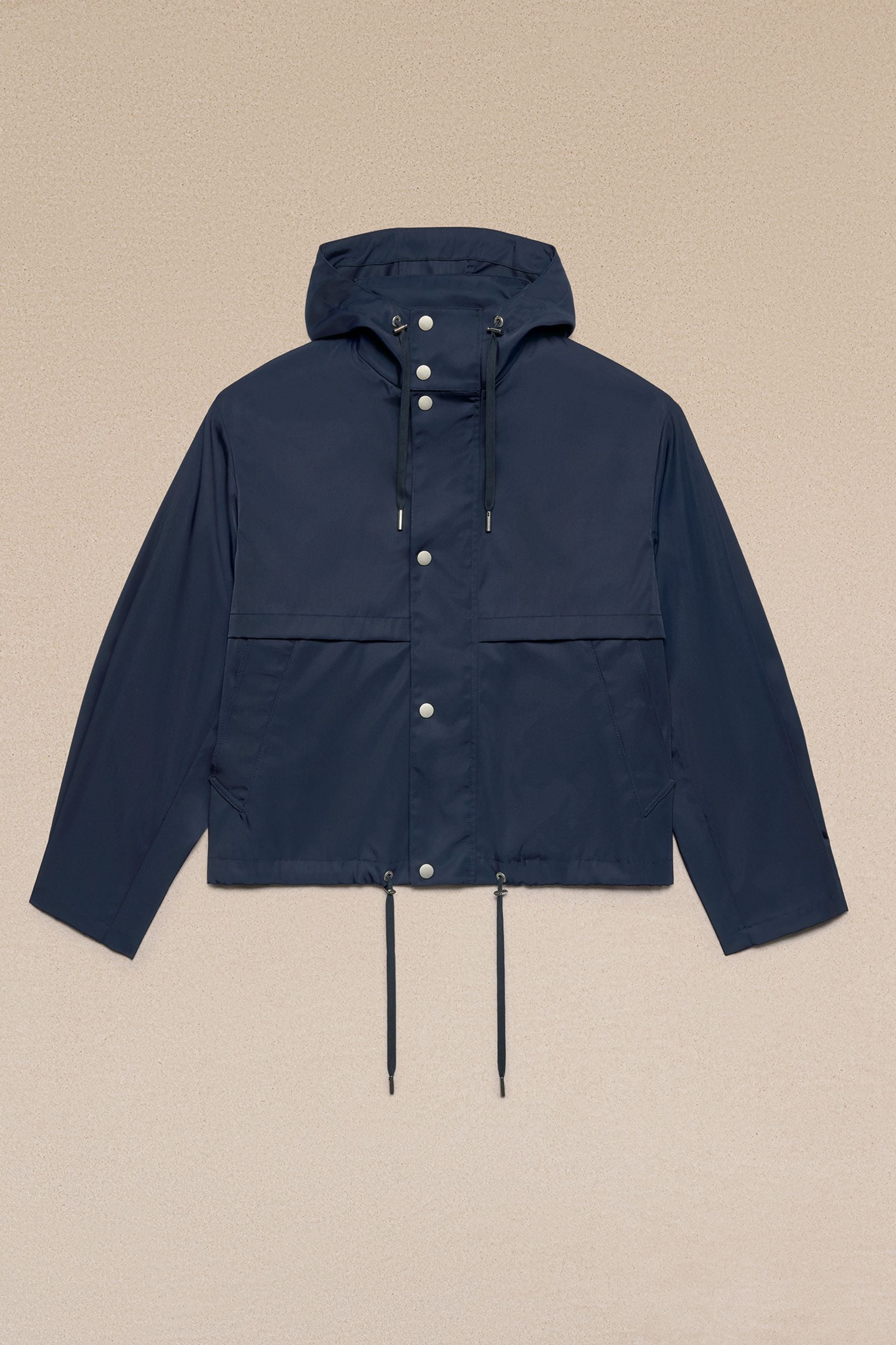 AMI Paris Drawstring Waist Hooded Parka | Black | FARFETCH BH