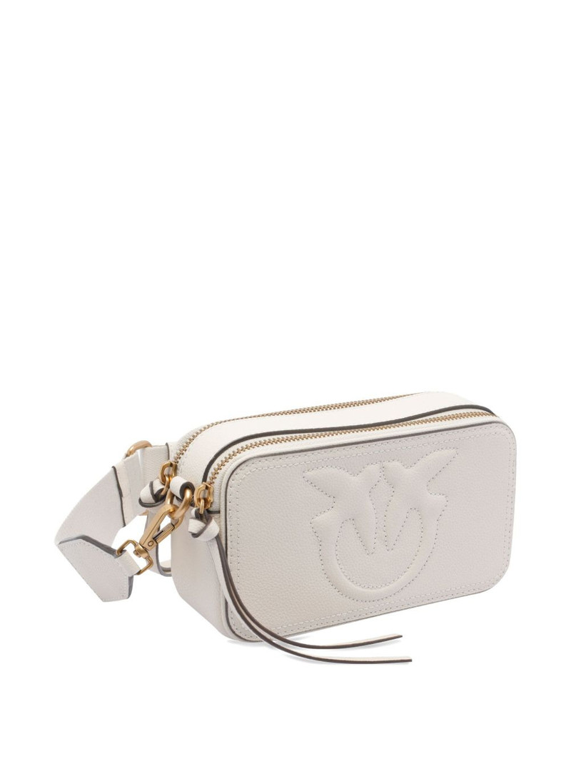 PINKO Love Birds embossed-logo tote bag outlook