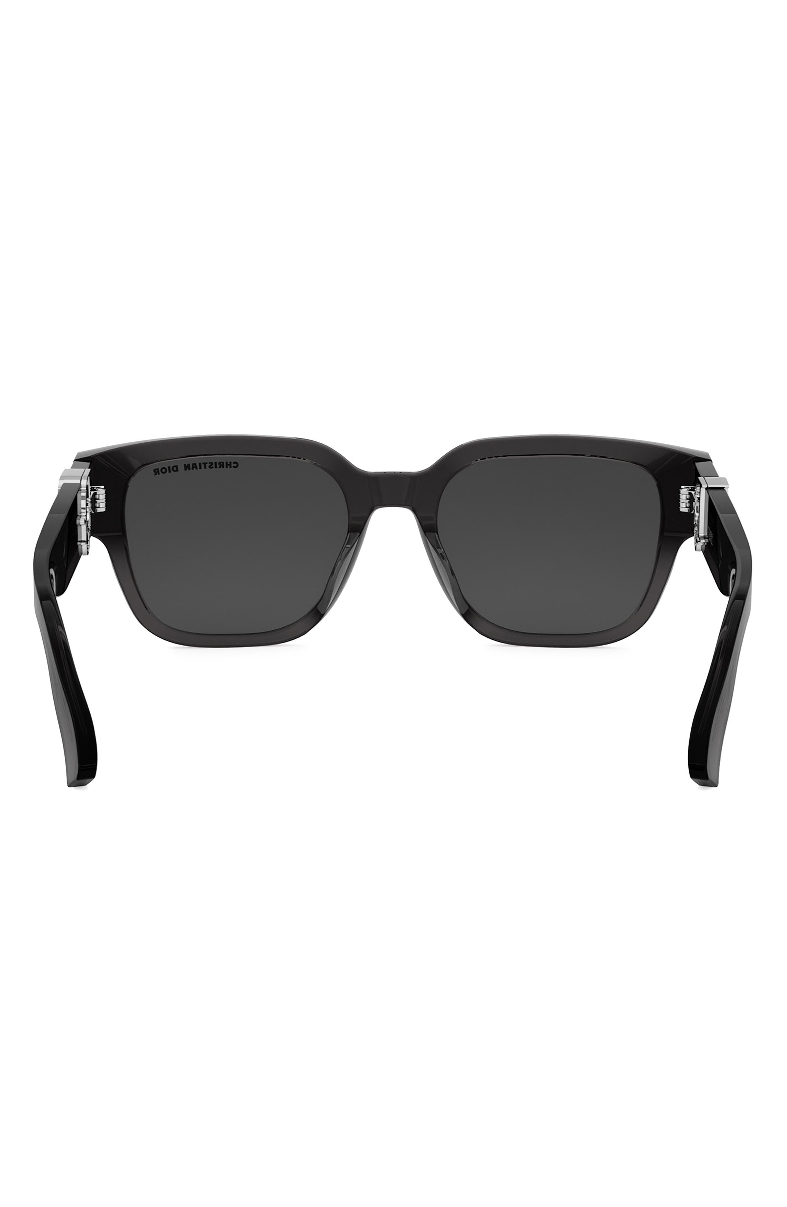 'DiorOblique S1F 53mm Square Sunglasses in Grey/Other /Smoke at Nordstrom - 6