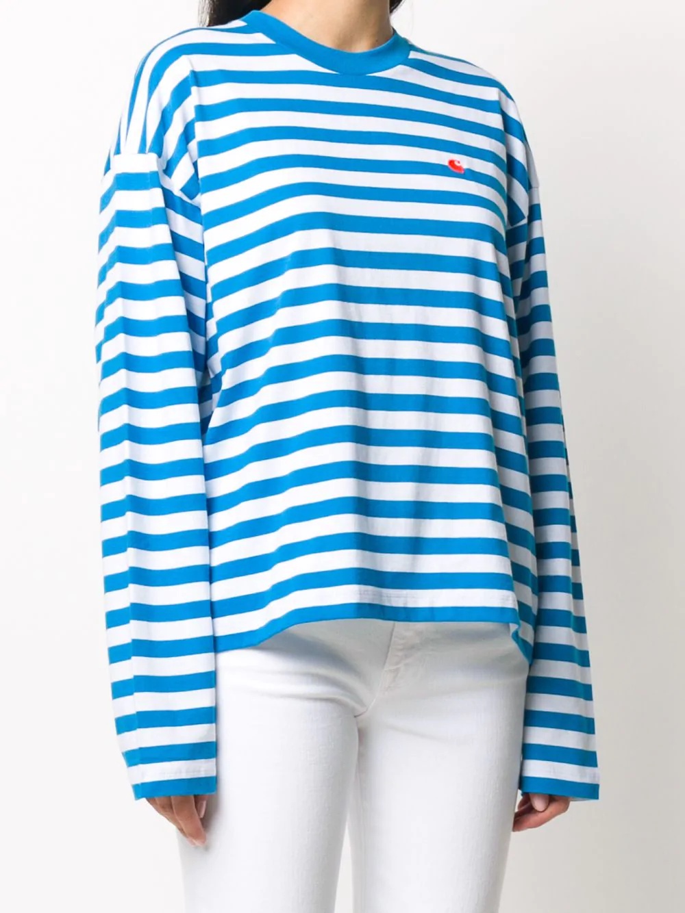 striped long-sleeved T-shirt - 3