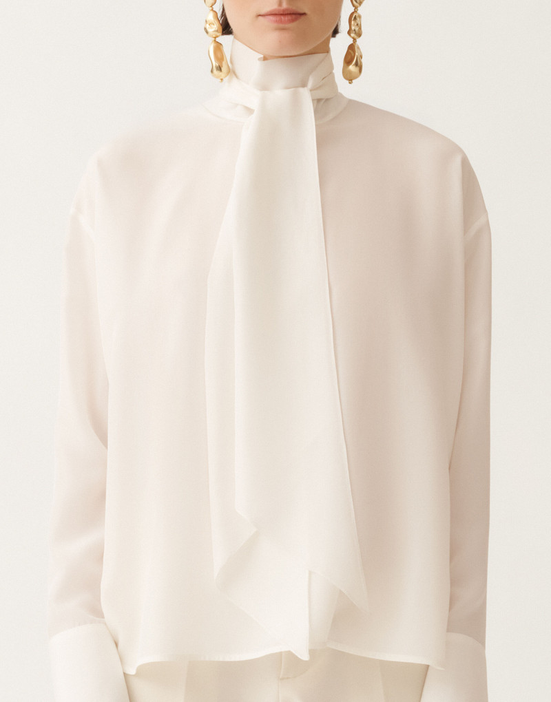 Crepe de chine top 5