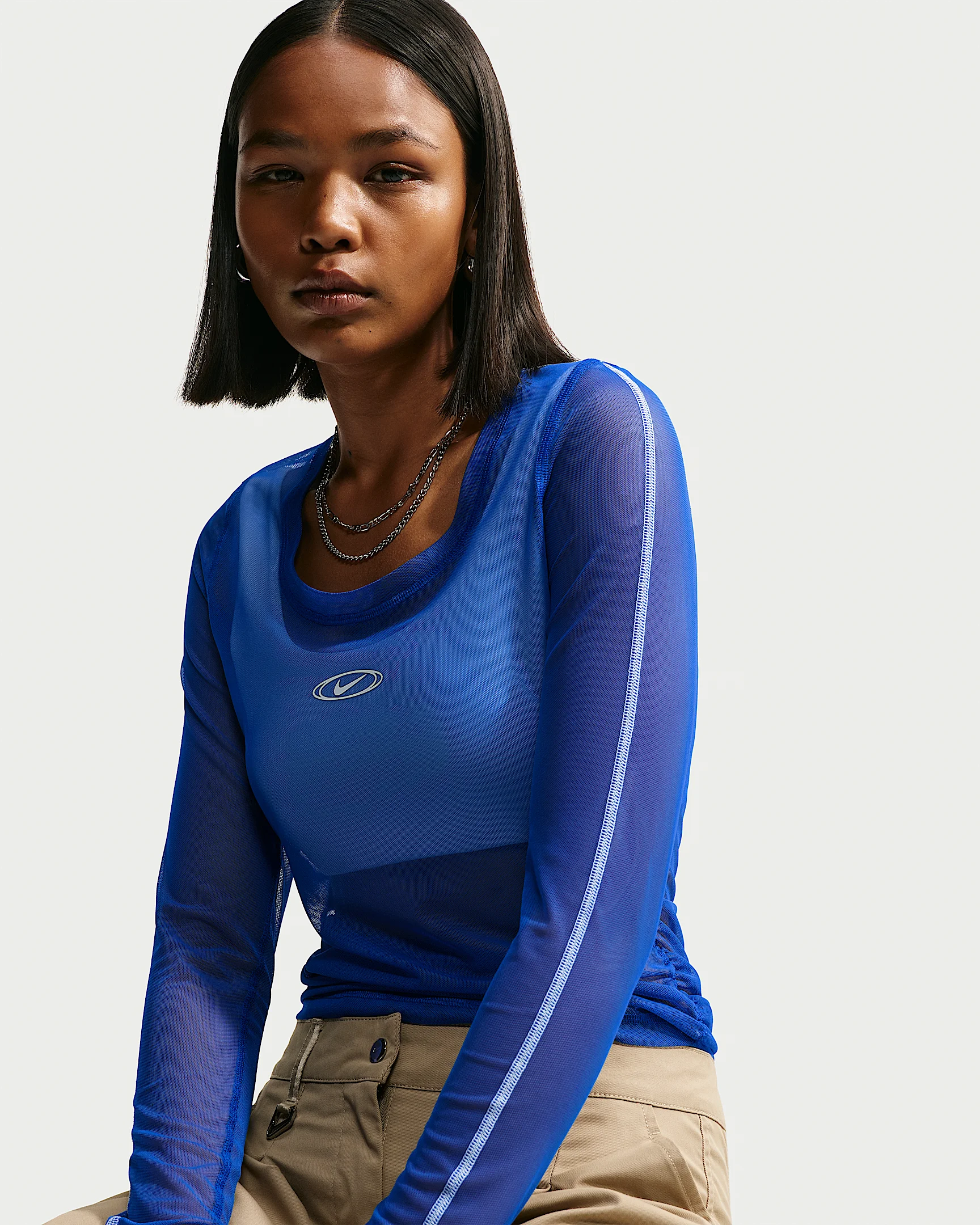 Nike Sportswear Women's Slim Long-Sleeve Sheer Top - 1
