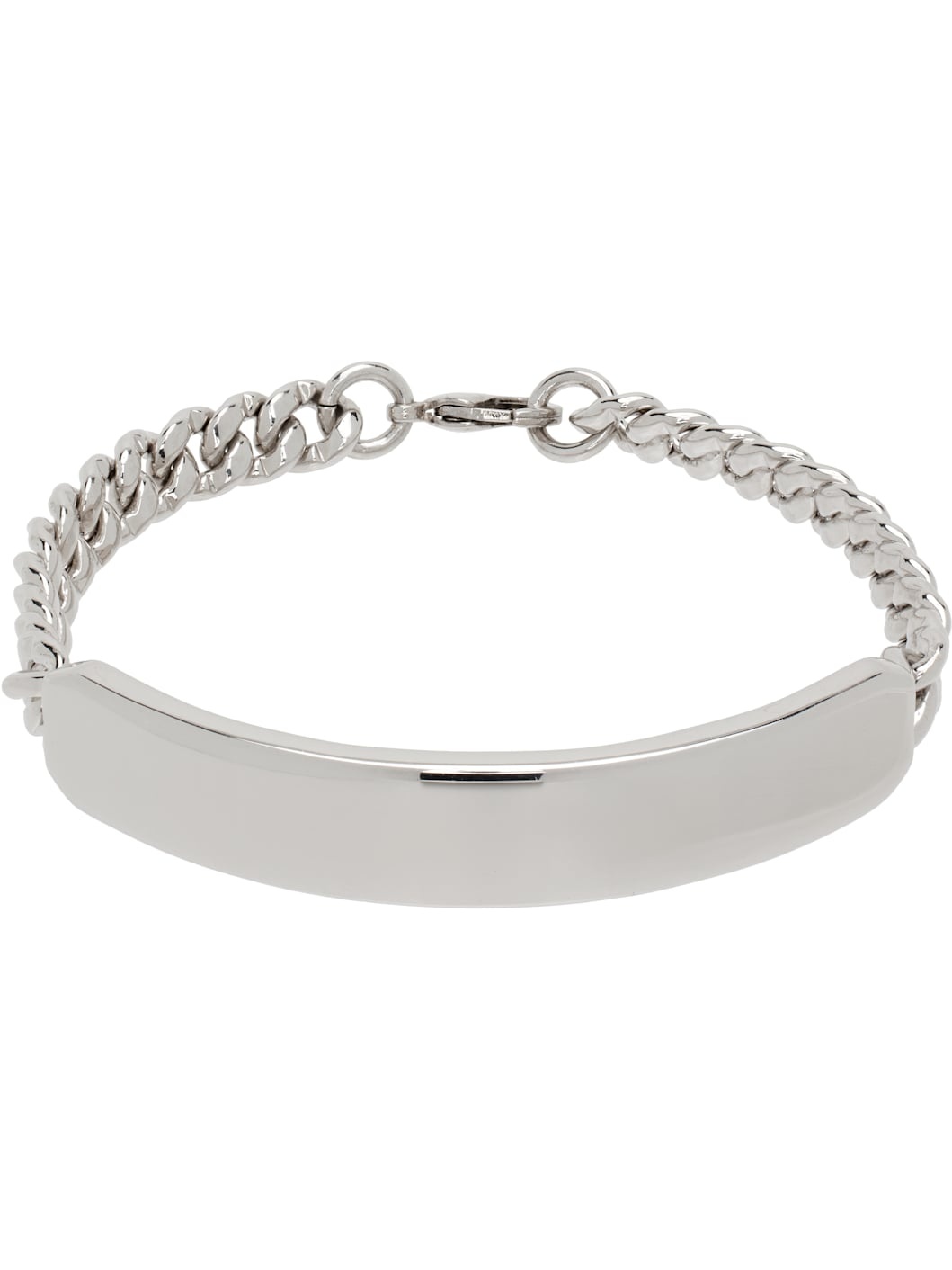 Silver Darwin Curb Chain Bracelet - 1