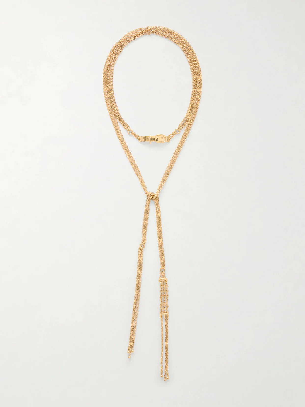 Logo-embellished Gold-tone Necklace - 1