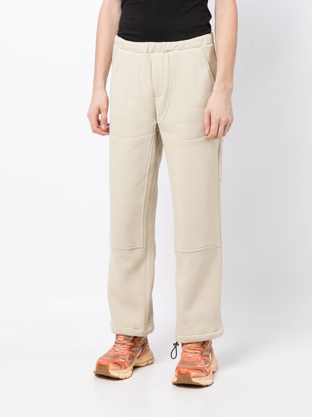 panelled cotton track pants - 3