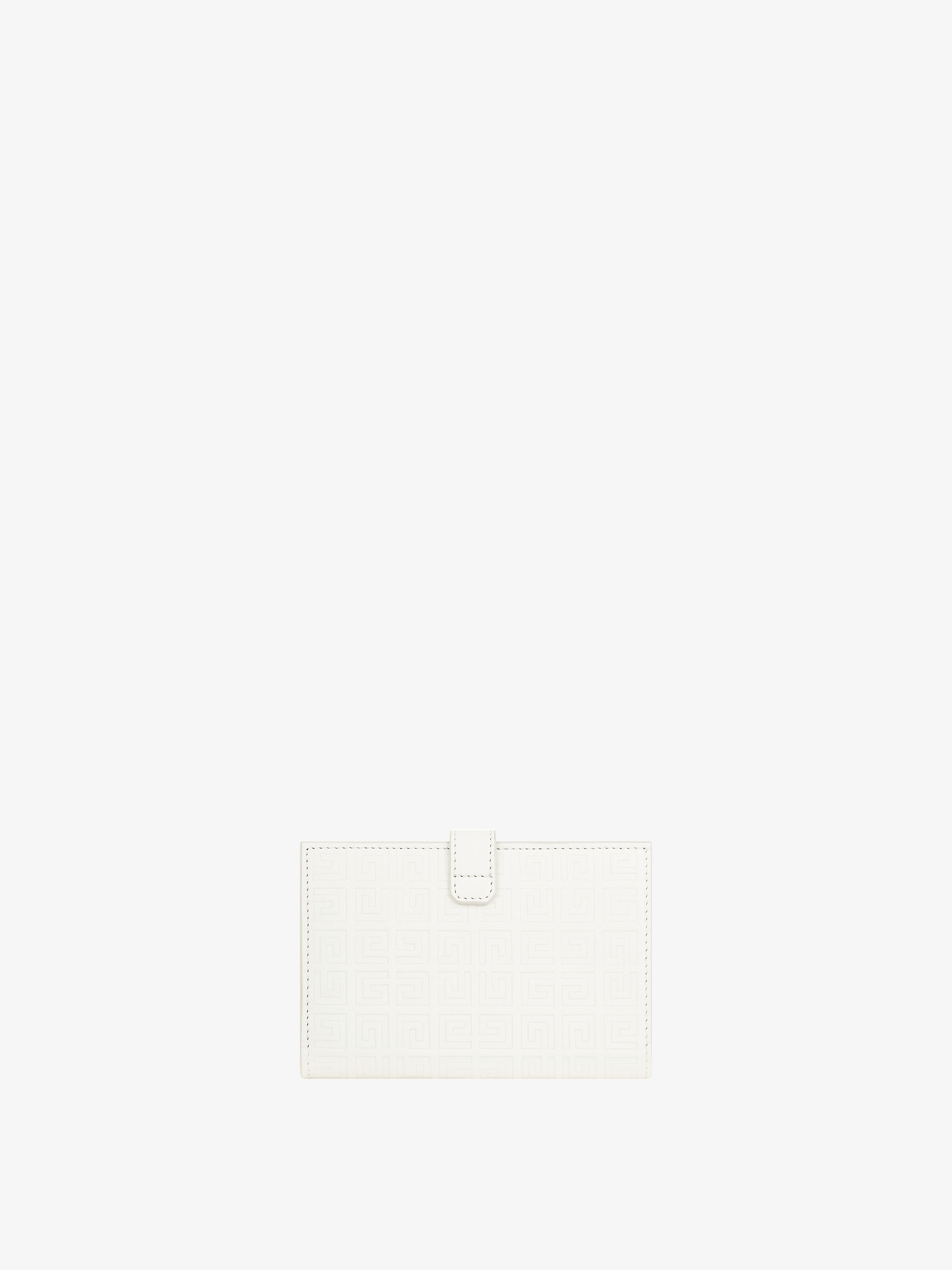 GIV CUT WALLET IN 4G LEATHER WITH GIVENCHY LOVE PRINT - 3