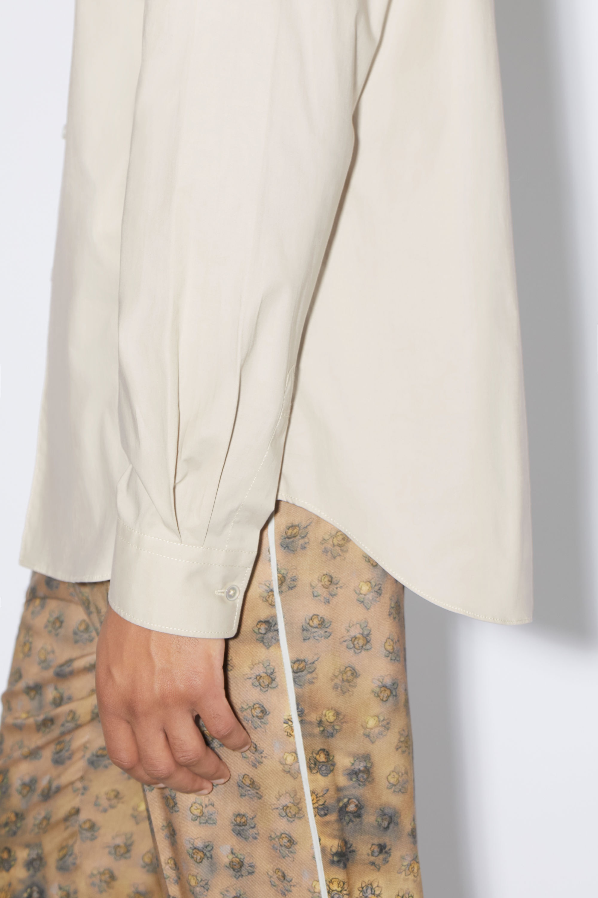 Button-up shirt - Antique white - 4