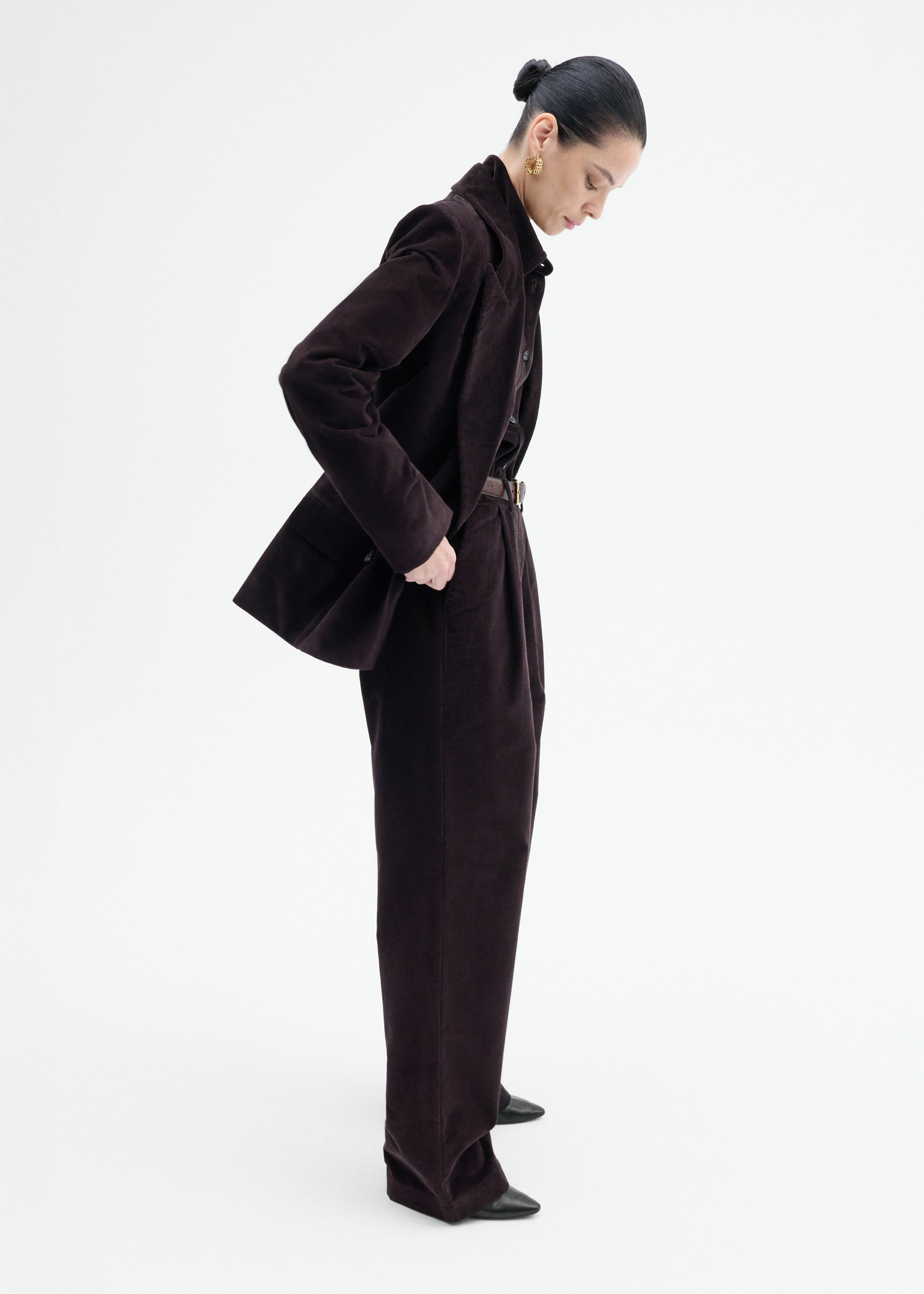 Corduroy Wide Leg Pant - 3
