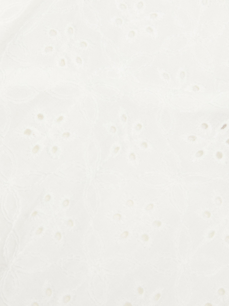 Women's Maya Floral Eyelet Cotton-Blend Midi-Dress - Valentina Broderie White 6