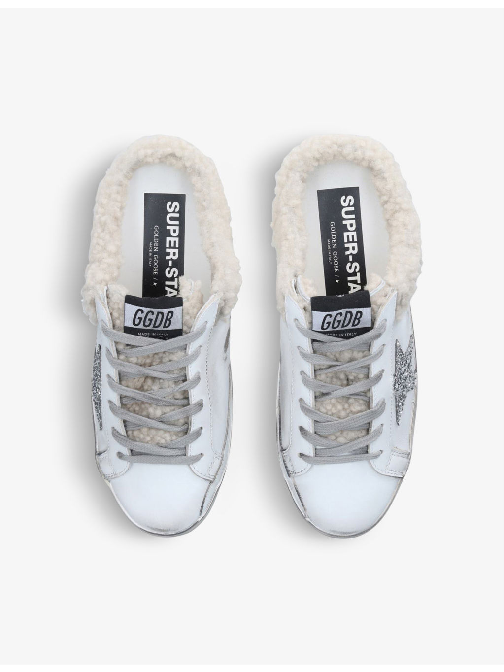 Superstar Sabot 10224 leather and shearling trainers - 2