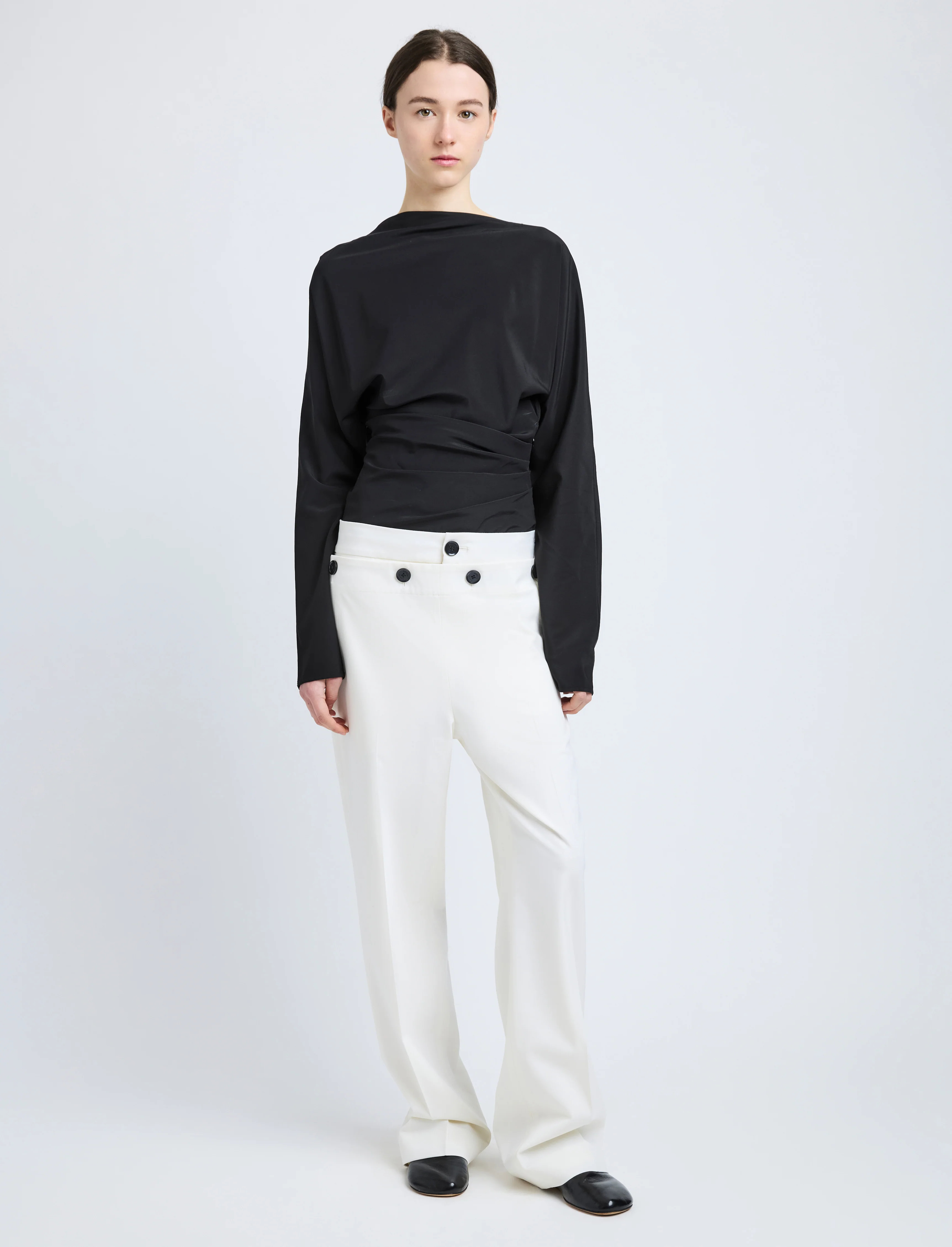 Keegan Top in Stretch Silk Viscose - 3