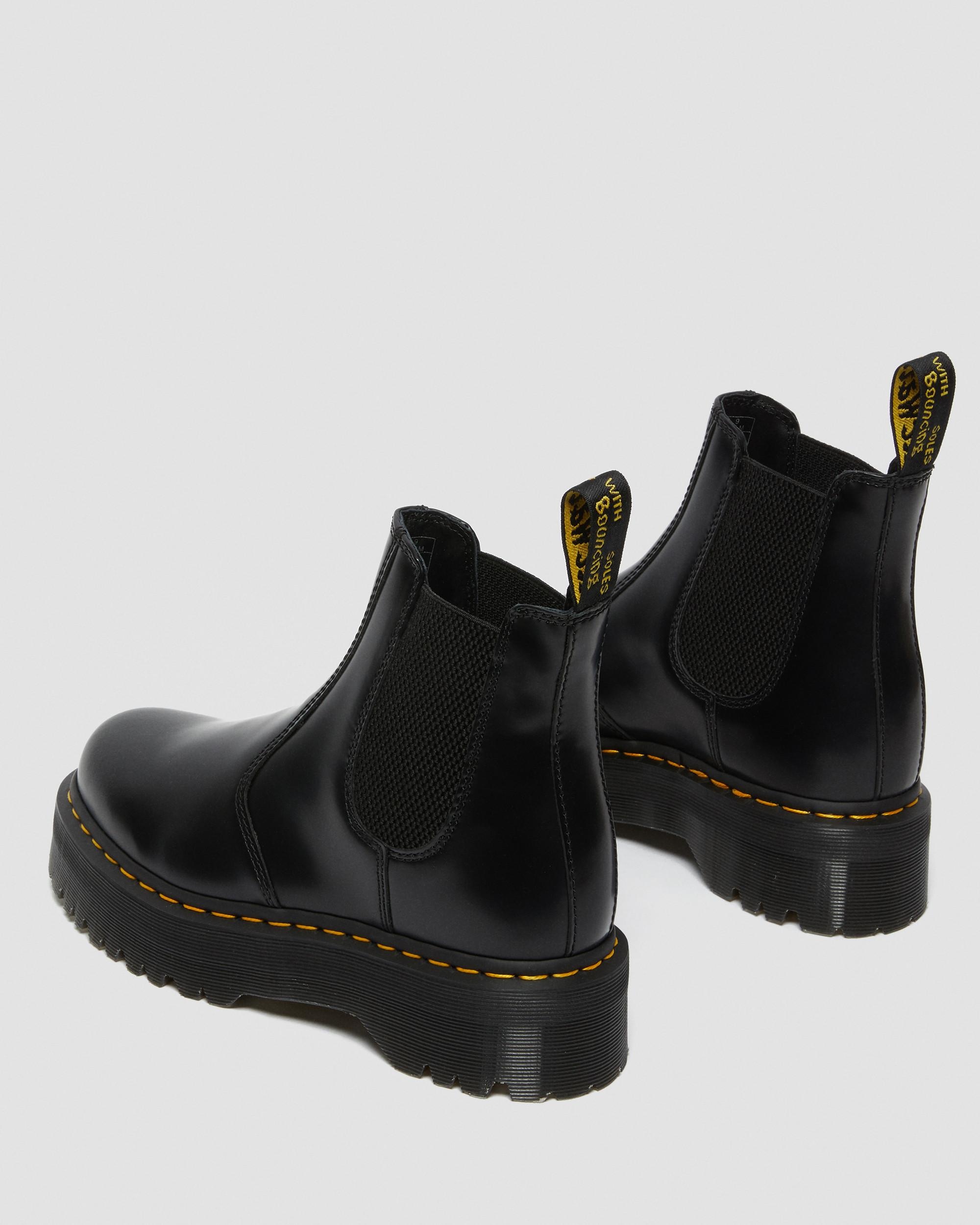 2976 Smooth Leather Platform Chelsea Boots - 11