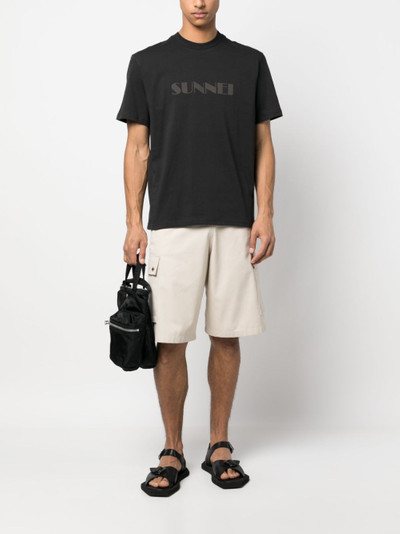 SUNNEI logo-print cotton T-shirt outlook