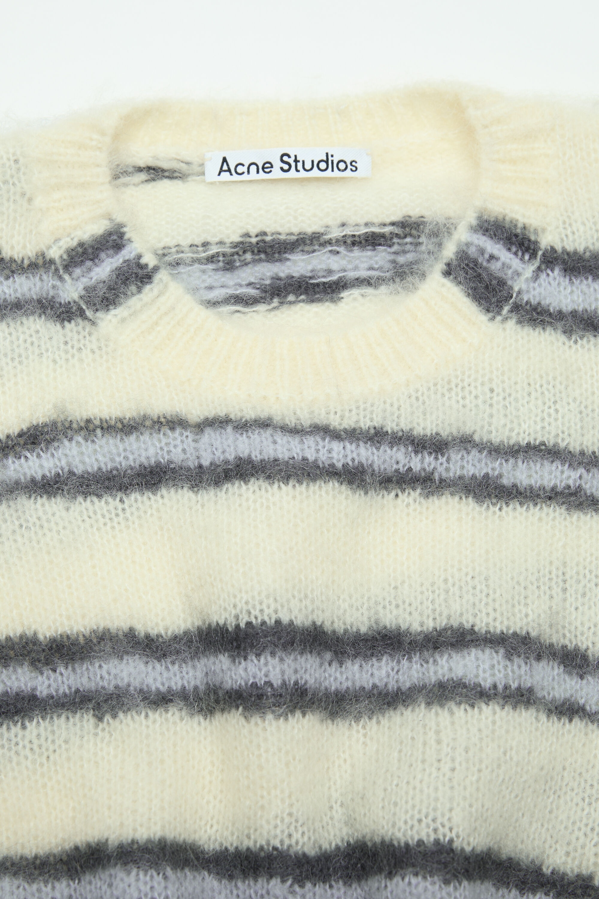 Mohair blend jumper - Soft yellow/multi - 5