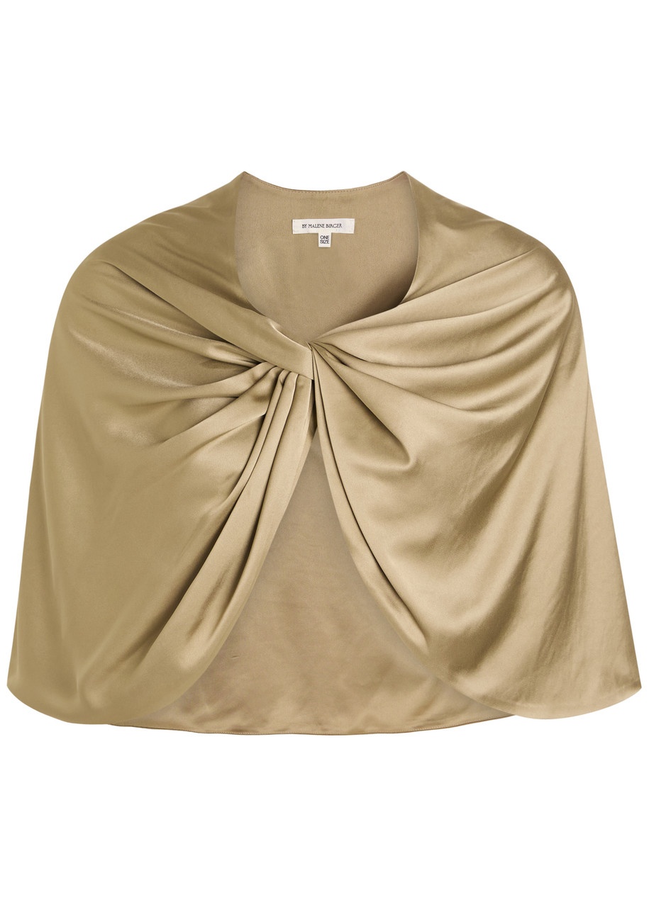 BY Malene Birger Pinlos Twisted Satin Scarf - 1