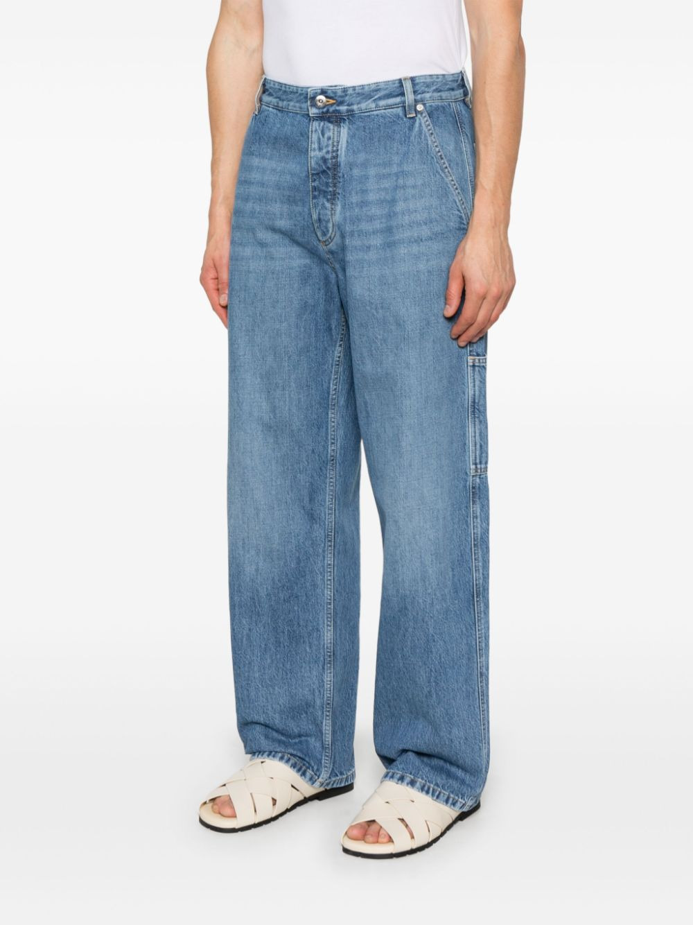 Bottega Veneta Men New Eco Wash Trousers - 2