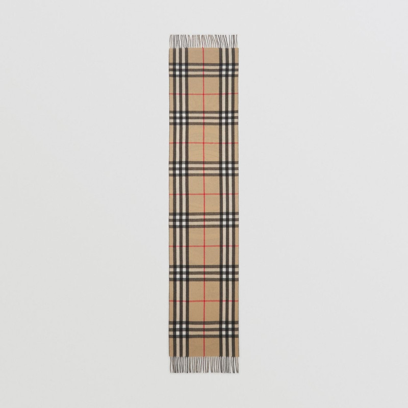 Check and Celestial Cashmere Jacquard Scarf 9
