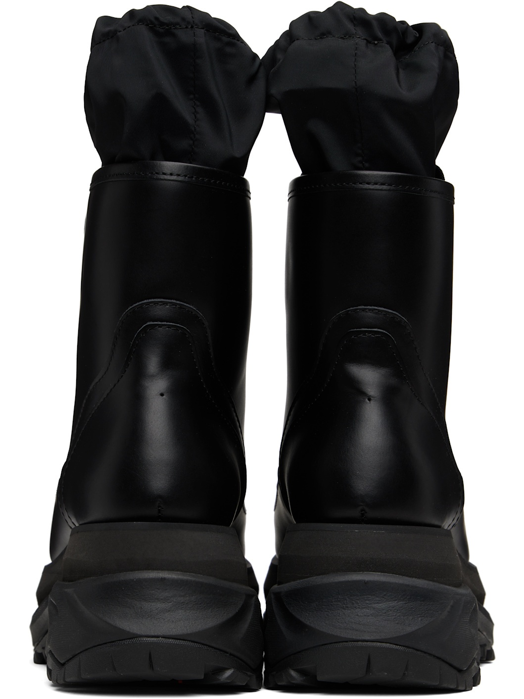 Black Zip Up Boots - 2