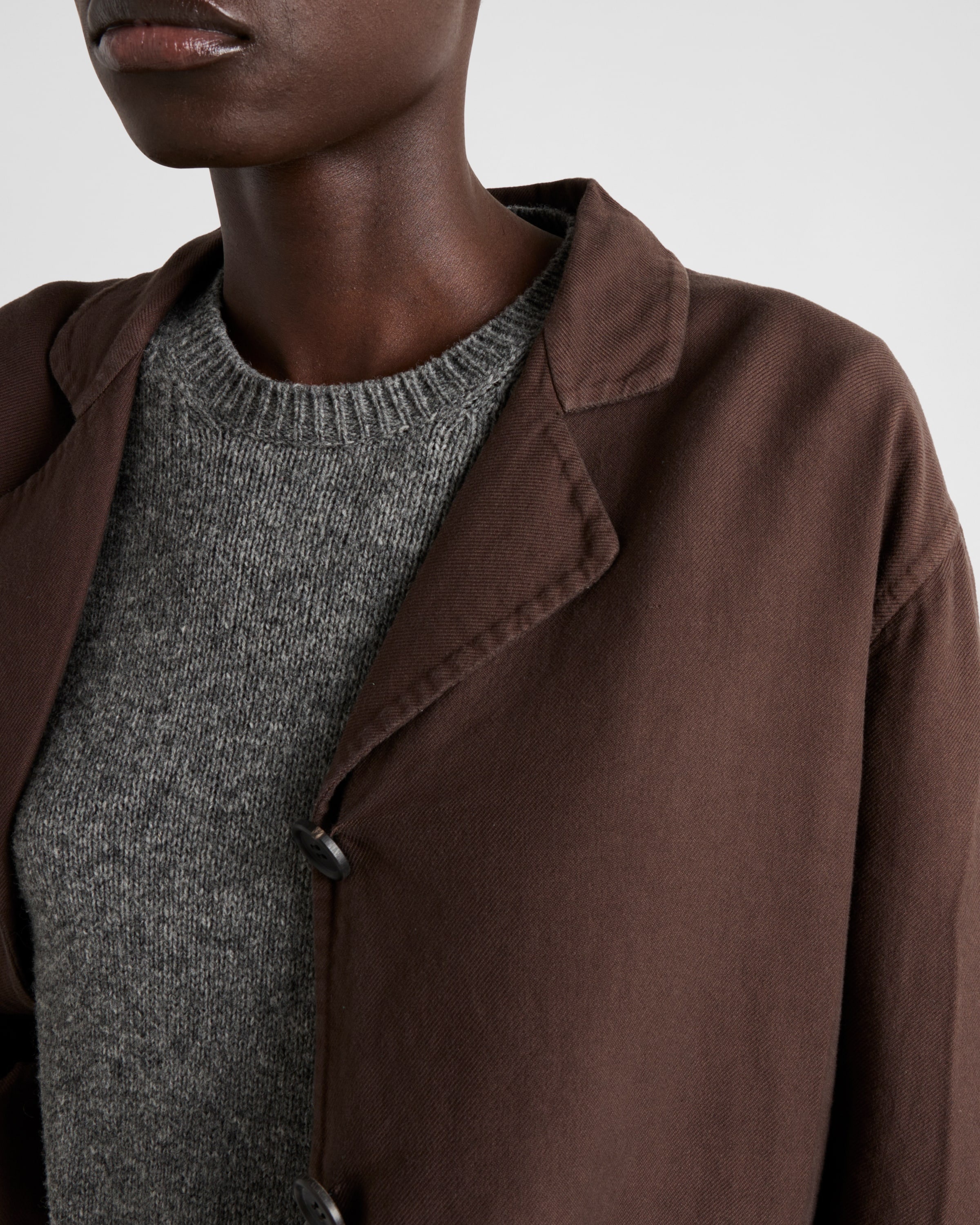 Single-breasted old double cotton jacket - 6